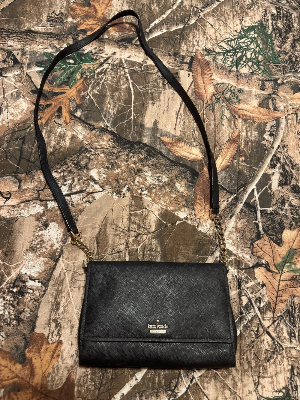kate spade Black Chain Strap Crossbody Purse